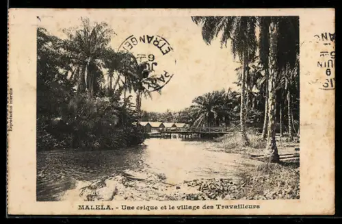 AK Malella, Une crique et le village des Travailleurs