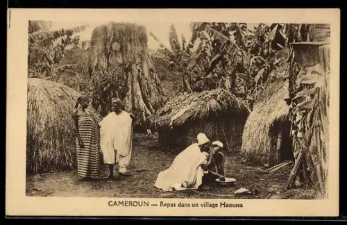 AK Cameroun, Repas dans un village Haoussa