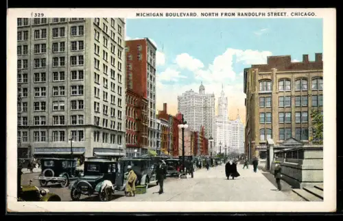 AK Chicago, IL, Michigan Boulevard, North from Randolph Street