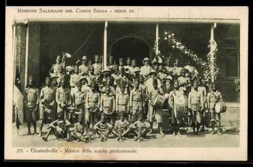 AK Elisabethville, Missioni Salesiane del Congo Belga, Musica della scuola professionale