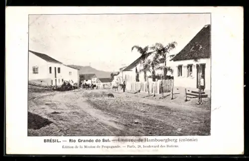 AK Hambourgberg, Une rue de Hambourgberg, Colonie