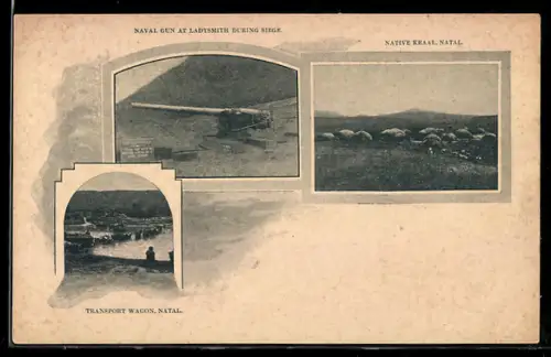 AK Natal, Naval gun at Ladysmith during siege, Transport Wagon