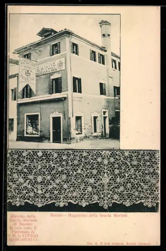 AK Murano, Magazzino della Scuola Merletti, geklöppelte Spitze