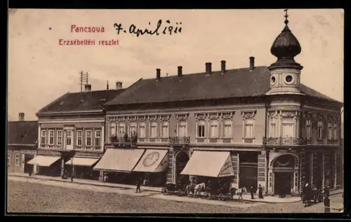 AK Pancsova, Erzsébeltéri reszlet