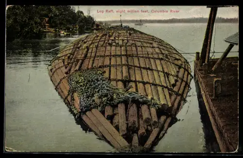 AK Log Raft on the Columbia River, Flösser