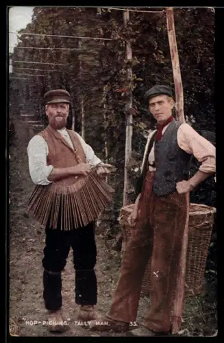 AK Hop-picking Tally Man, Hopfenernte