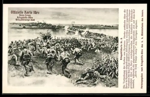 AK Rotes Kreuz Nr. 9, Zahnàni Srbu ze Srjemu. Kriegsfürsorge