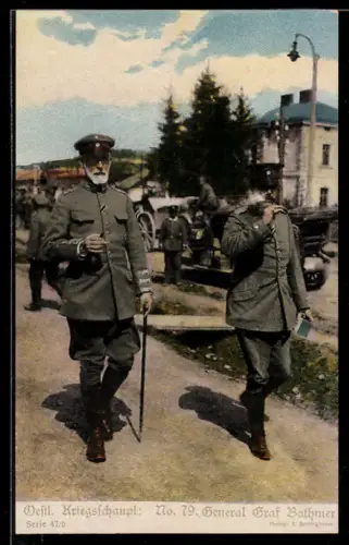 AK General Graf Bothmer beim Rauchen