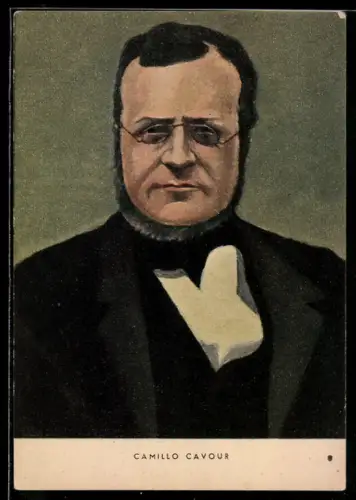 AK Camillo Cavour, Portrait, italienischer Unabhängigkeitskrieg