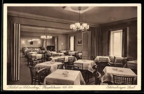AK Schöneberg, Gaststätte Prälat, Hauptstrasse 122-124, Schöneberger Saal