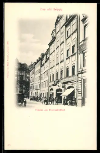 AK Leipzig, Häuser am Peterskirchhof