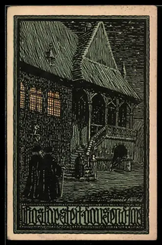 Künstler-AK Goslar a. H., Festpostkarte 1000 Jahre Goslar, Rathaus