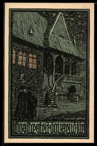 Künstler-AK Goslar a. H., Festpostkarte 1000 Jahre Goslar, Rathaus