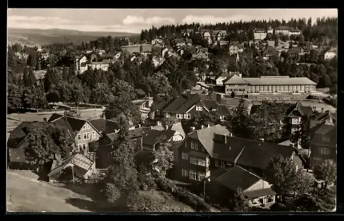 AK Oberhof /Thür., Ortsansicht aus der Vogelschau