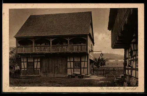 AK Rudolstadt, Scheune vom Unterhaseler Bauernhaus des Heimatmuseums, Marie Richter Stiftung