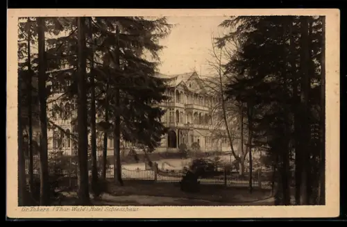AK Gr. Tabarz /Thür. Wald, Hotel Schiesshaus