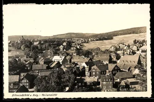 AK Schmiedefeld a. Rstg., Teilansicht des Ortes