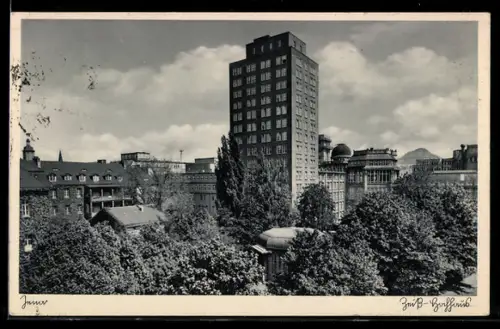 AK Jena, Hochhaus mit anliegendem Park