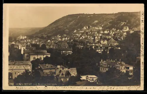 AK Jena, Panorama mit Sonnenbergen