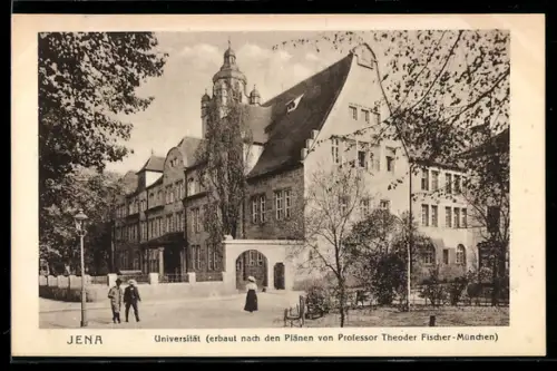 AK Jena, Universität erbaut nach Plänen von Theodor Fischer