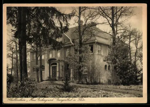 AK Georgenthal i. Thür., Schullandheim Haus Eichengrund