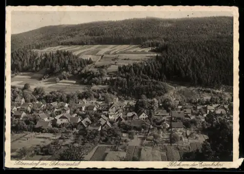 AK Sitzendorf im Schwarzatal, Blick von der Eisenbahn