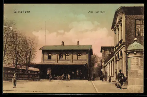 AK Elmshorn, Partie am Bahnhof