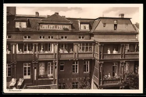 AK Magdeburg, Blick auf das Säuglingsheim des Dt.-Evang. Frauenvereins, TIsmarstr. 1