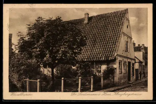 AK Wesselburen, Dr. Lindemann`s Haus in der Klingbergstrasse