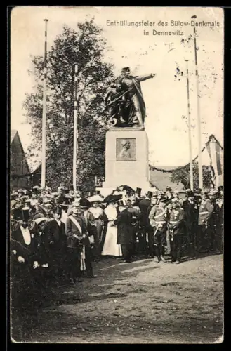 AK Dennewitz, Enthüllungsfeier des Bülow-Denkmals