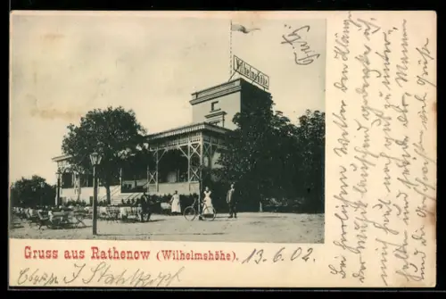 AK Rathenow, Gasthof Wilhelmshöhe