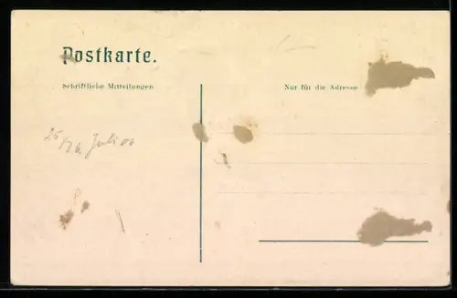 AK Bruneck, Partie an der Rienz mit Schloss