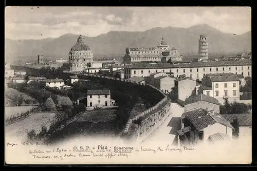 AK Pisa, Panorama der Stadt