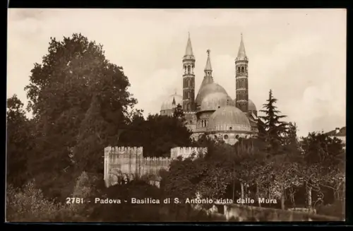 AK Padova, Basilica di S. Antonio vista dalle Mura