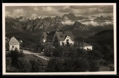AK Soprabolzano, Hotel Savoy mit Panoramablick