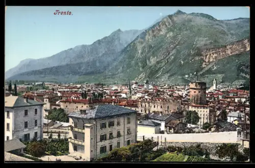 AK Trento, Stadtansicht