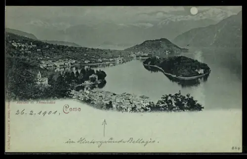 Mondschein-AK Como, Bacino di Tremezzina