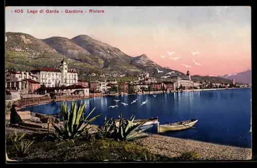 AK Gardone Riviera /Lago di Garda, panorama