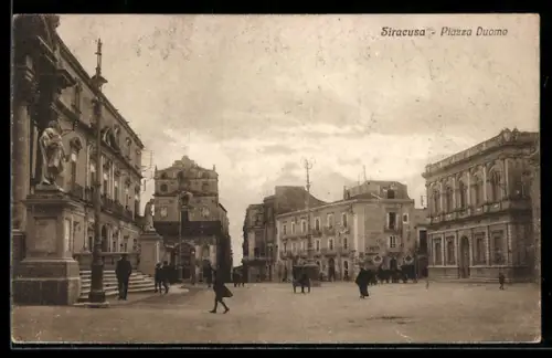 AK Siracusa, Blick auf die Piazza Duomo
