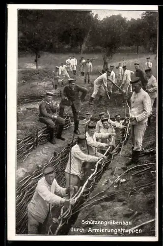 AK Schützengräbenbau durch Armierungstruppen