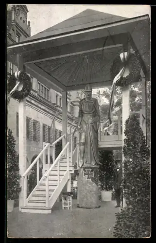AK Leipzig, Leipziger Wehrmann in Eisen eingeweiht 1915, Kriegshilfe