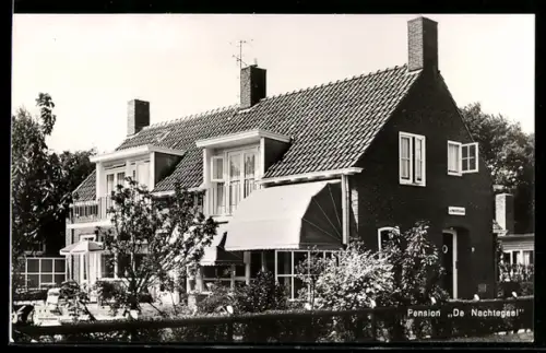 AK Bergen /N. H., Pension De Nachtegaal