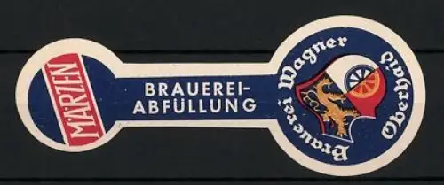 Getränkeetikett Brauerei Wagner, Oberhaid, Märzen, Brauerei-Abfüllung