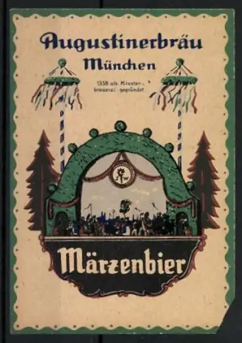 Getränkeetikett Augustinerbräu München, Märzenbier