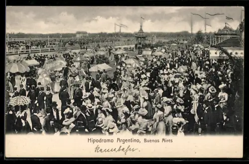 AK Buenos Aires, Pferdesport-Rennbahn, Hipodromo Argentino
