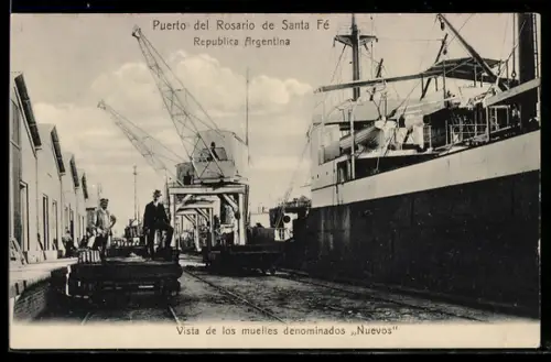 AK Rosario de Santa Fe, Puerto, Vista de los muelles denominados Nuevos