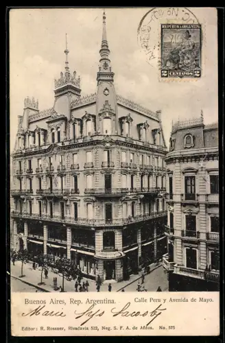 AK Buenos Aires, Calle Peru y Avenida de Mayo