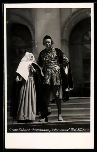 AK Salzburg, Frieda Richard und Paul Hartmann in Jedermann