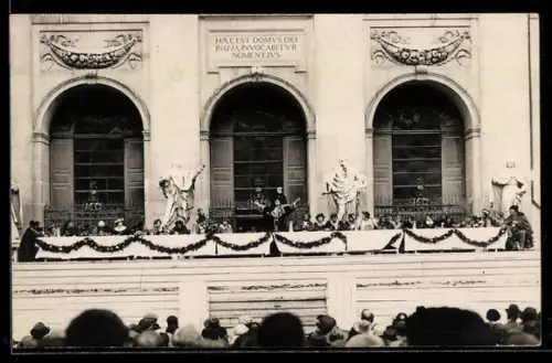 Foto-AK Bühne eines Freilicht-Theaters