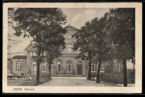 AK Issum, Blick auf den Bahnhof